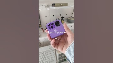 Unboxing i16 pro flip phone, $30 flip phone from Aliexpress 🐻‍❄️ Mini purple phone I Aesthetic phone