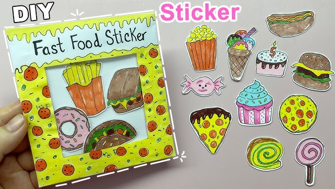How to make cute sticker without double sided tape