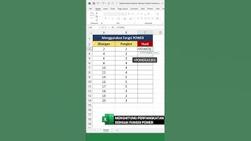 RUMUS POWER UNTUK MENGHITUNG PERPANGKATAN  #exceltips  #excel #exceltutorial #belajarexcel