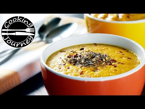 3 Ingredient Soup Recipe (sweet potato, carrot, lentils)