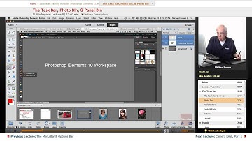 "The Task Bar, Photo Bin, & Panel Bin" | Adobe Photoshop Elements 11 with Educator.com