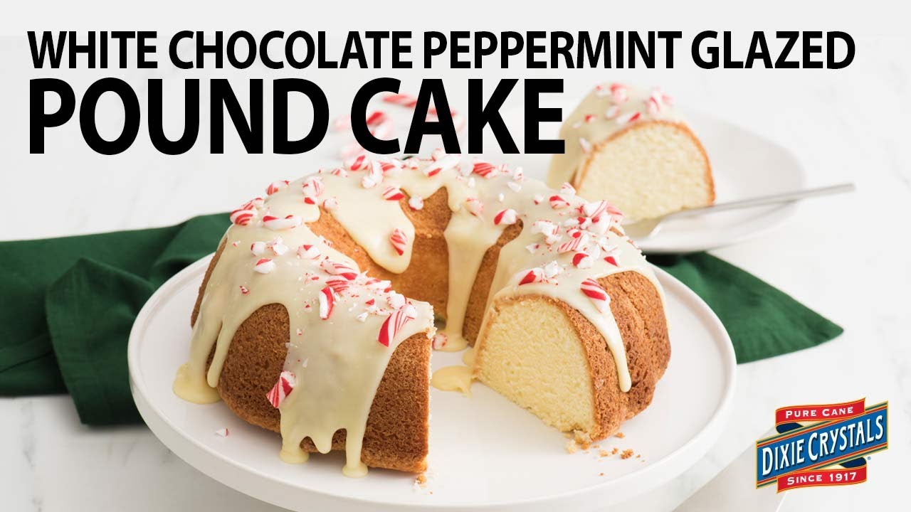 How to Make White Chocolate Peppermint Poundcake