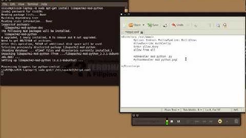 Apache and mod python PSP Handler www bajaryoutube com