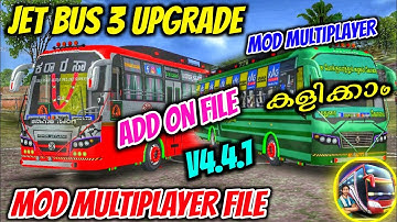 🆕 Mod Multiplayer || Add-onbestand || Jet Bus 3-upgrade || Bussid V4.4.1 || @KBC_KANNUR_OFFICIEEL