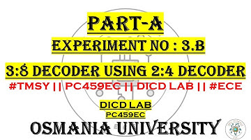 Write a Verilog HDL program for 3:8 Decoder realization through 2:4 Decoder | #verilog #decoder
