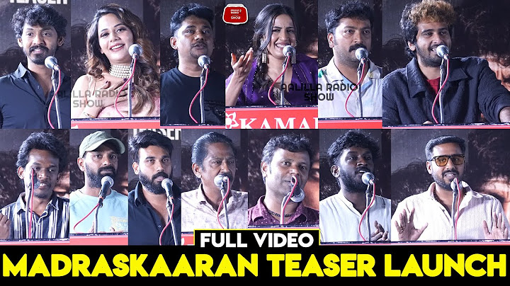 Madraskaaran Teaser Launch Full Video | Shan Nikam | Kalaiyarasan | Vaali Mohan Das | Sam CS