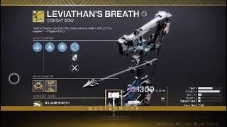 Destiny 2 Leviathan's Breath Catalyst to Masterwork 2/3/-11/3/2021