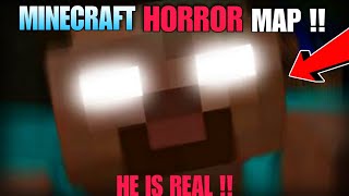 I Play A HORROR MAP For First Time !!( WARNING ) Minecraft PE 1.20 | Hindi | #minecraft