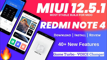 MIUI 12.5.1 Most Stable REDMI NOTE 4 | Stable MIUI 12.5 Redmi Note 4 with VOICE Changer & AOD