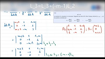 Algèbre 2, déterminants, exercice 14 fiche 2 (partie 4)