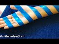 simple mehandi design with cello tape |most  beautiful mehandi design मेहंदी सीखे सेलो टेप की मदद से