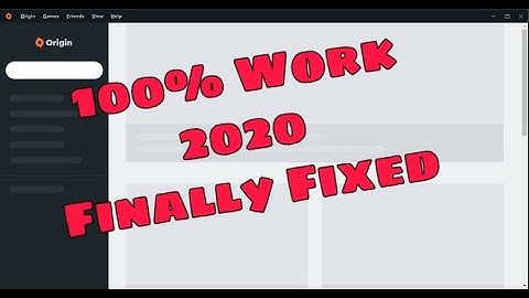 Origin: White Screen error (FIXED) 100%