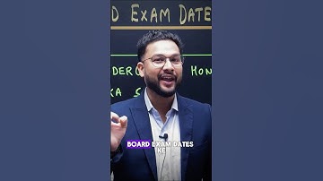 10th & 12th Board Exam Date Released for 2026 | #boardexam