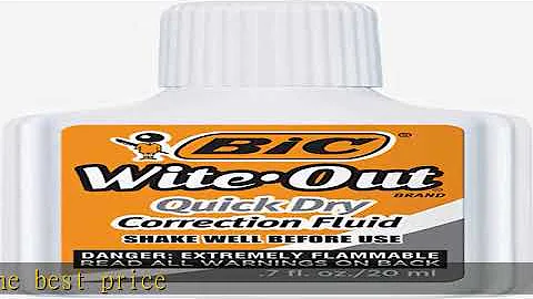BIC Wite-Out Quick Dry Correction Fluid - 3 Pack (BICWOFQD324)