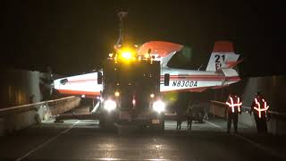 081222 CRASHED FIRE FIGHTING PLANE REMOVED FROM LAKE LIVINGSTON