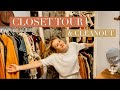 CLEANING OUT MY CLOSET + CLOSET TOUR | Over 100 pieces to sell and donate