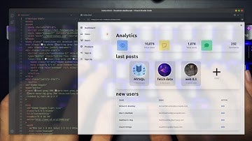 ASMR Programming - Responsive Admin Dashboard with Light & Dark Mode - No Talking