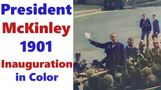 President McKinley 1901 Inauguration in Color - Enhanced Video [60 fps] by Life in the 1800s 48,396 views 1 year ago 1 minute, 52 seconds