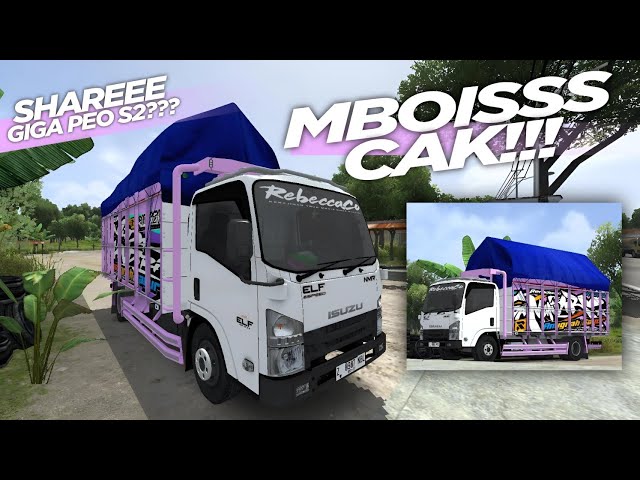 MOD BUSSID TERBARU || SHARE LIVERY MOD TRUCK ISUZU NMR EURO 4 MUKHLAS MBOISSS || FREE NO PASSWORD!!! class=