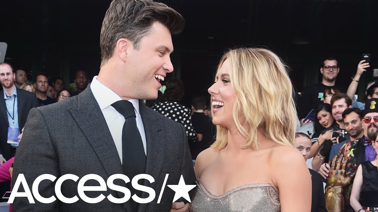 Scarlett Johansson and Colin Jost Show Off Their Love on Avengers: Endgame Red Carpet