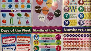 Educational Posters for Preschoolers Toddlers Kids Kindergarten Classrooms Alphabet Letters, …!