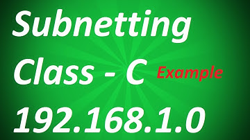 IP addressing in Hindi | Class C subnetting - Example