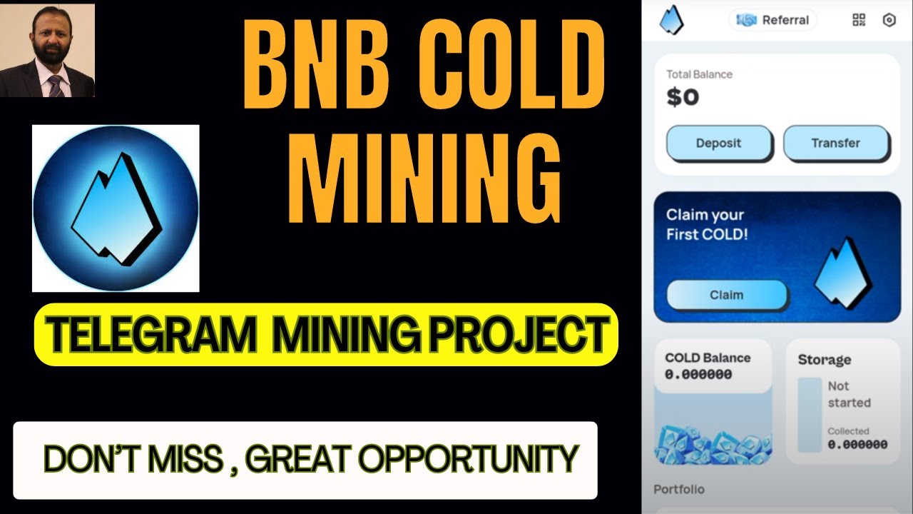 NEW BNB AIRDROP | TELEGRAM BNB COLD WALLET | MINE AND EARN COLD TOKEN FOR FREE |