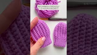 Tiny Soft Baby Mittens | Cozy Winter Crochet for Beginners