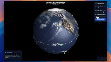 Claude 3.7 Empowers UI Designers! 🚀 Earth Animation 🌍 Demo