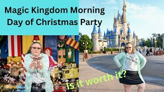 Magic Kingdom Morning Day of Very Merry Christmas Party | Is it Worth It? | Disney Christmas