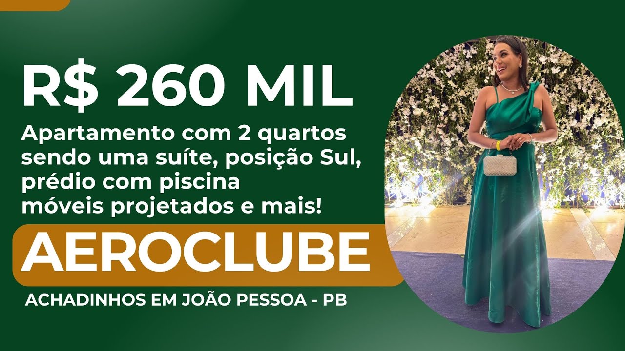 260 реалов ПРОДАЮ КВАРТИРУ В АЭРОКЛУБЕ (БЕССА) В ЖОАН-ПЕССОА-PB