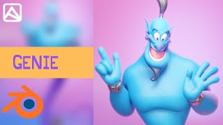 Sculpting in blender, Genie