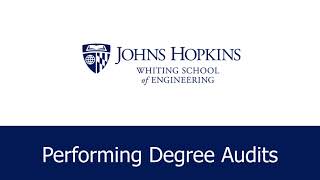 Details New Student Orientation: Using the Degree Audit Tool Update