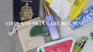 Airplane Skincare Routine for a Short Flight  →  A Short Film ✈️