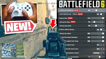 NEW BATTLEFIELD 6 AIM ASSIST SETTINGS in SEASON 1! 🎮 (BF6 Best Settings PS5/XBOX Controller)