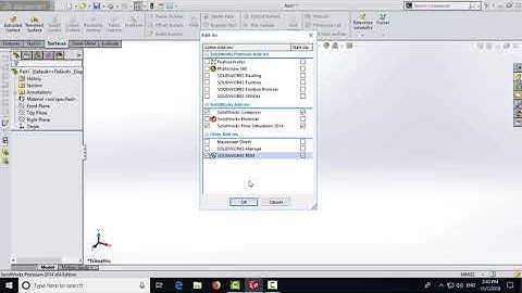 Bài 1:Giới thiệu giao diện, tùy chọn, add in và cài đặt đơn vị mặc định cho SolidWork 2014