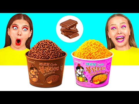 Real Food vs Chocolate Food Challenge | Funny Food Situations by Funny Funny