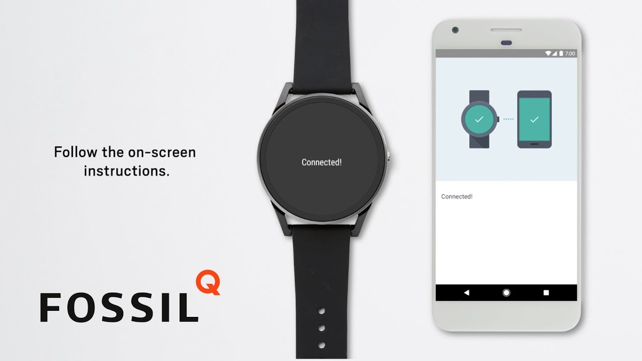 smartwatch not to fossil phone connecting
