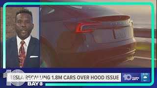 Tesla recalls more than 1.8 million cars over hood issue