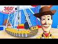 360 VR Video Disney TOY STORY Swing Ride Pirate Ship