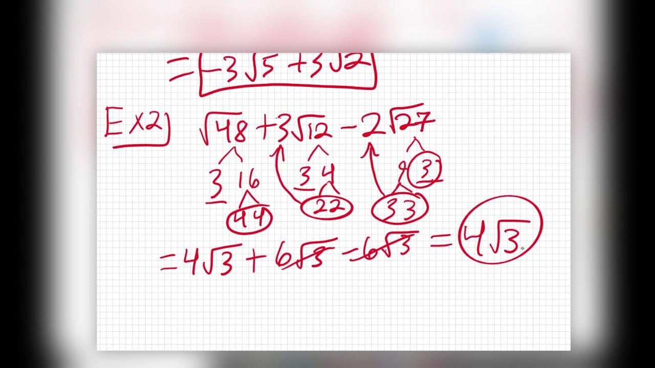 adding-and-subtracting-square-roots-youtube