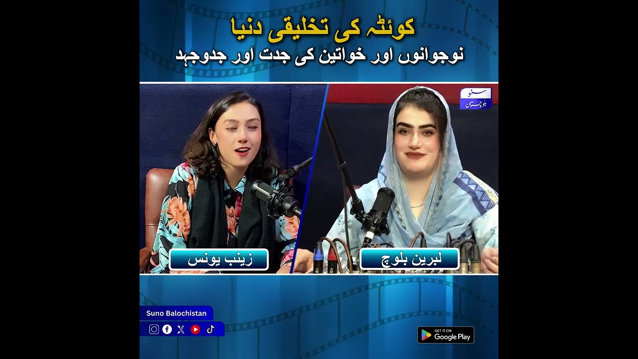 کوئٹہ کی تخلیقی دنیا | نوجوانوں اور خواتین کی جدت اور جدوجہد | Suno Balochistan