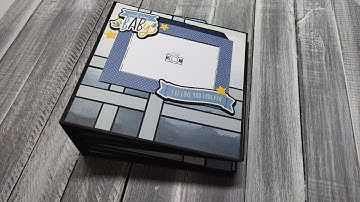 Welcome Baby Boy 2022 Mini Album | Using 6"x6" paper pad | 45+photos | Quick & Easy | FREE TUTORIAL