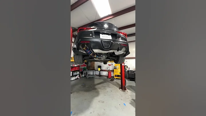 Sp1r single exit exhaust install with a VRSF downpipe  #a90supra #mkvsupra #toyotasupraturbo #b58