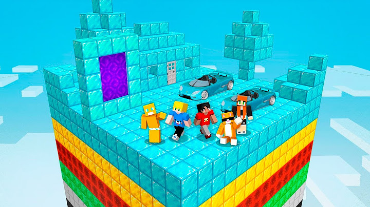 Sobrevivendo em Apenas 1 Chunk OP com os Amigos no Minecraft!