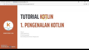 Tutorial Kotlin 1  Pengenalan Kotlin