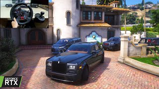 GTA 5  RollsRoyce Phantom VII SWB Black Piano | RUSSIAN MAFIA CONVOY | MAFIA GANG WAR