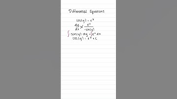 First Order Differential Equations!!