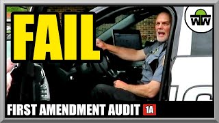 HAVE YOU BEEN RECORDING ME - POLICE DEPARTMENT FAIL - First Amendment Audit w/ Amagansett Press