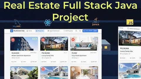 Learn & Build Java Full Stack + AI, Real Estate Management Project Using Spring, React, MYSQL